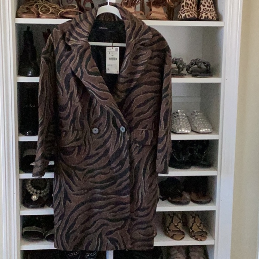 Zara animal print jacket